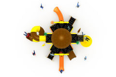 Orman Temalı Oyun Grubu C-300 PRK-305 | Temalı Metal Oyun Grupları | Erse Kent Mobilyaları